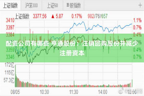 配资公司有哪些 亨通股份：注销回购股份并减少注册资本