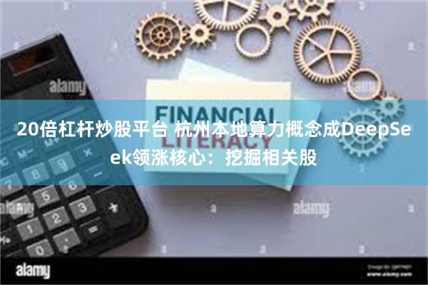 20倍杠杆炒股平台 杭州本地算力概念成DeepSeek领涨核心：挖掘相关股