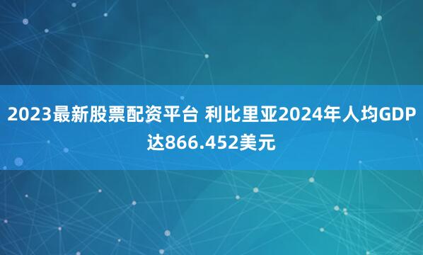 2023最新股票配资平台 利比里亚2024年人均GDP达866.452美元