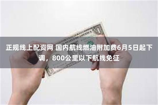 正规线上配资网 国内航线燃油附加费6月5日起下调，800公里以下航线免征