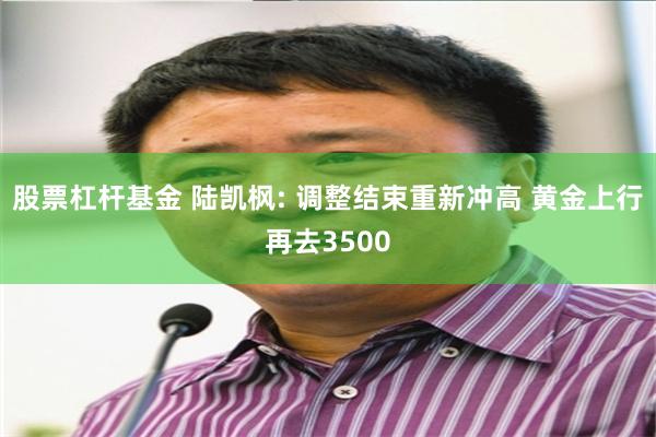 股票杠杆基金 陆凯枫: 调整结束重新冲高 黄金上行再去3500
