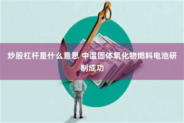炒股杠杆是什么意思 中温固体氧化物燃料电池研制成功