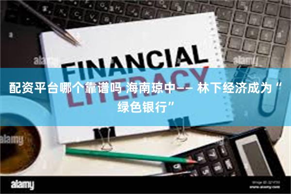 配资平台哪个靠谱吗 海南琼中—— 林下经济成为“绿色银行”