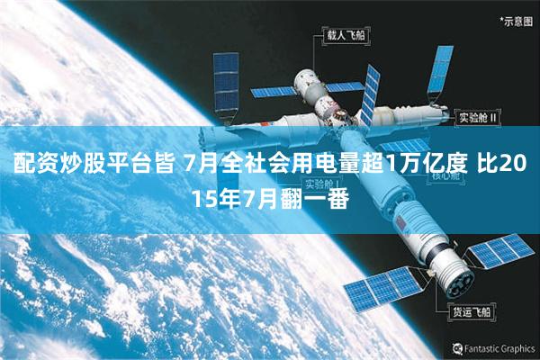 配资炒股平台皆 7月全社会用电量超1万亿度 比2015年7月翻一番